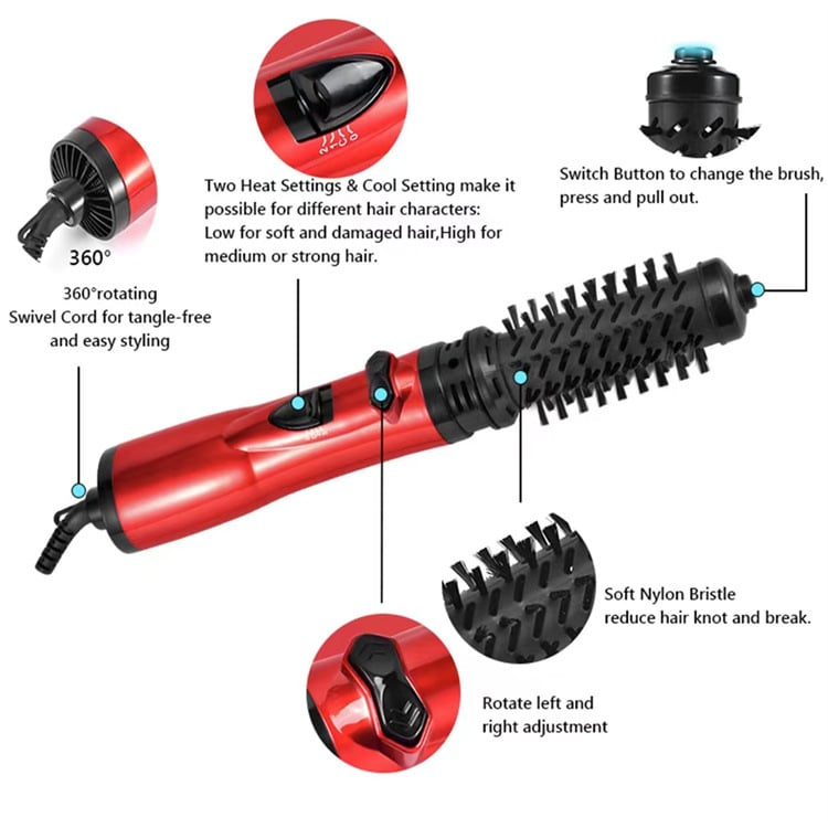 3-in-1 Rotating Hot Air Styler – Get salon-worthy hair in just minutes