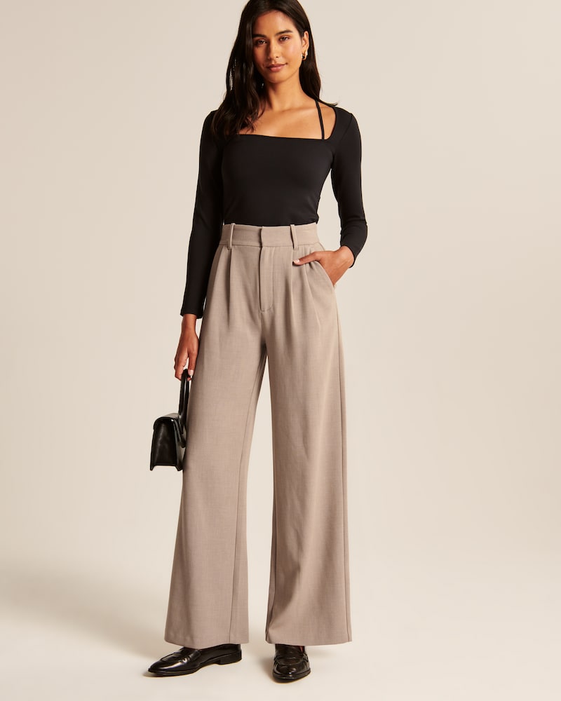 Tailored Wide-Leg Trousers