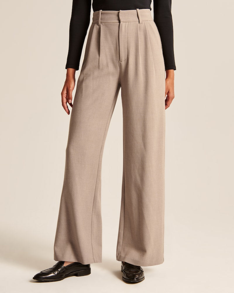 Tailored Wide-Leg Trousers