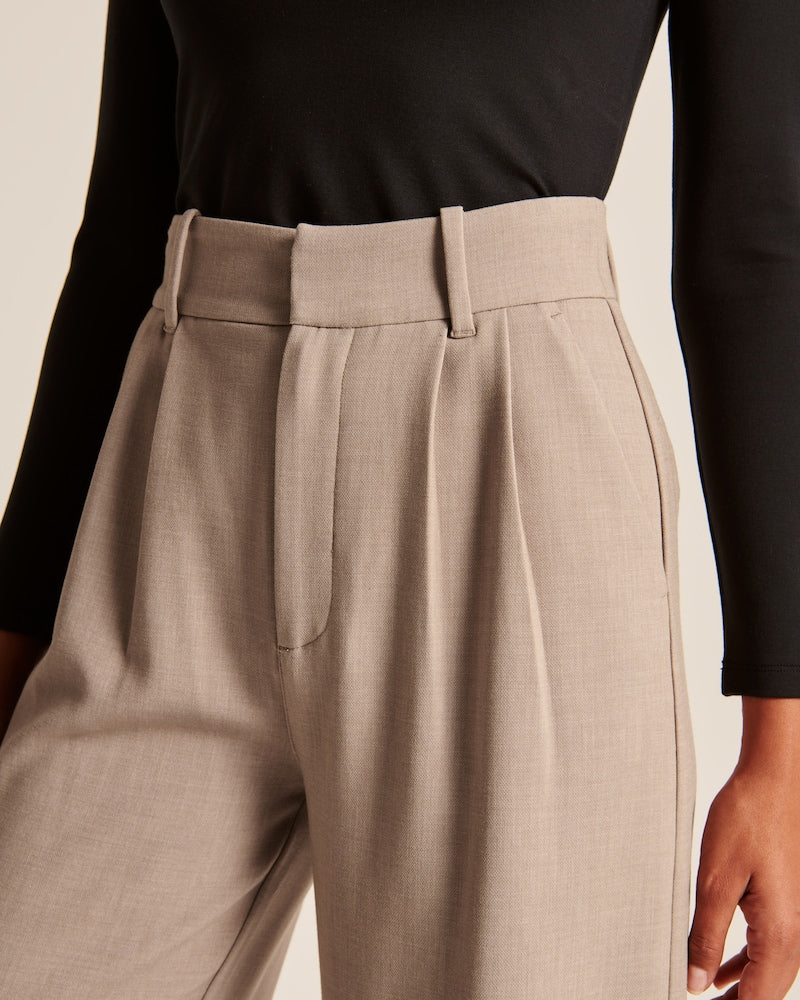 Tailored Wide-Leg Trousers