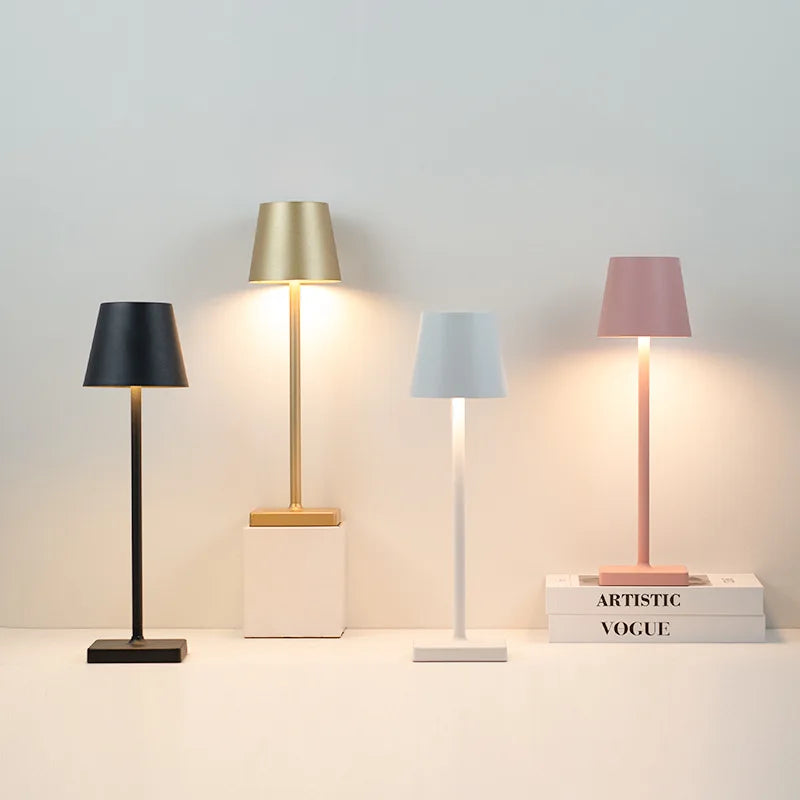 Wireless LED Table Lamp | USB Rechargeable