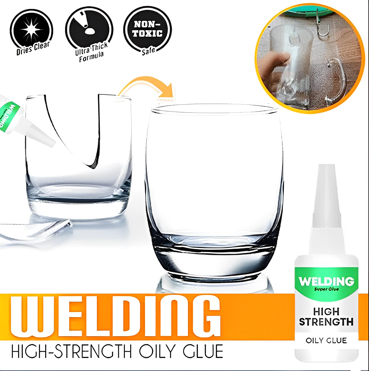 Last Day 1+1 Free ⏰ - Lovandi EasyGlue™ - High-strength Oil-based Welding Adhesive