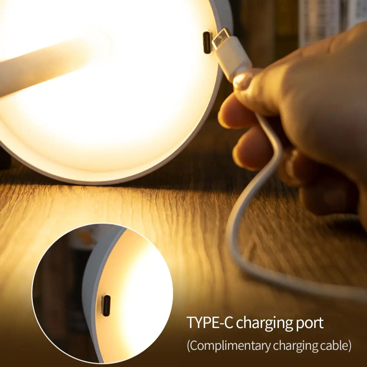 Wireless LED Table Lamp | USB Rechargeable
