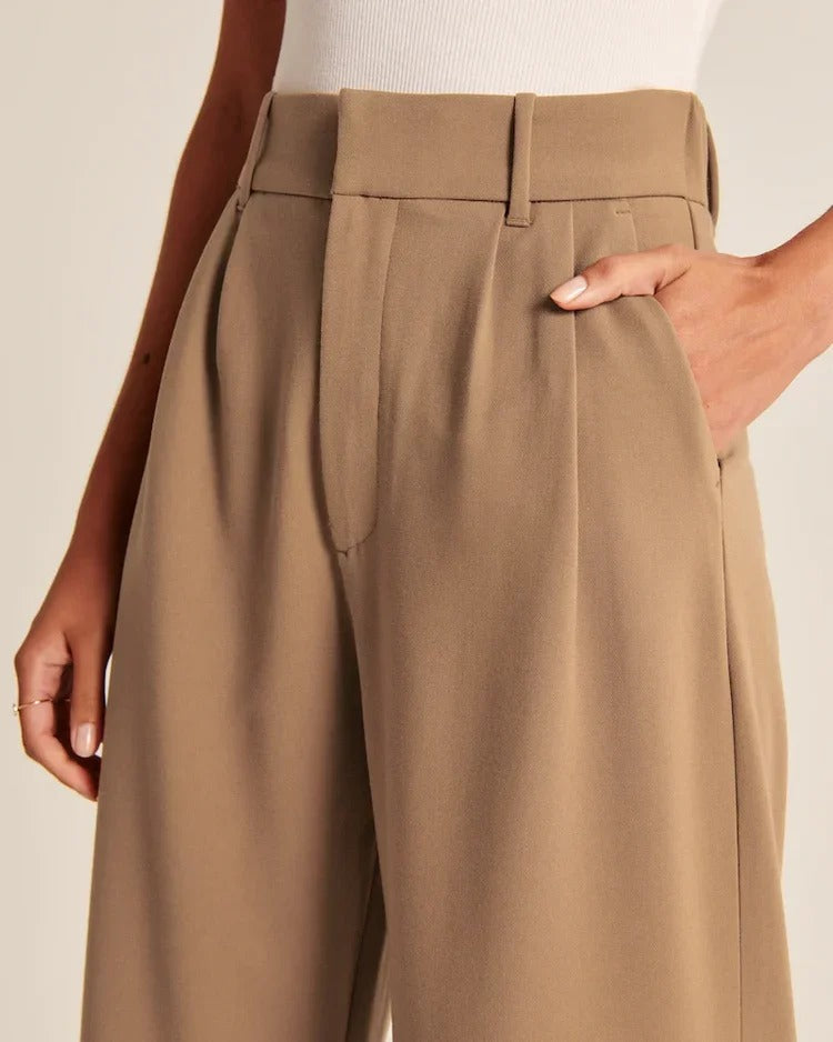 Tailored Wide-Leg Trousers