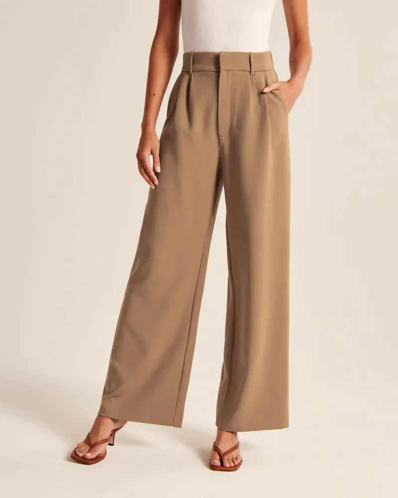 Tailored Wide-Leg Trousers