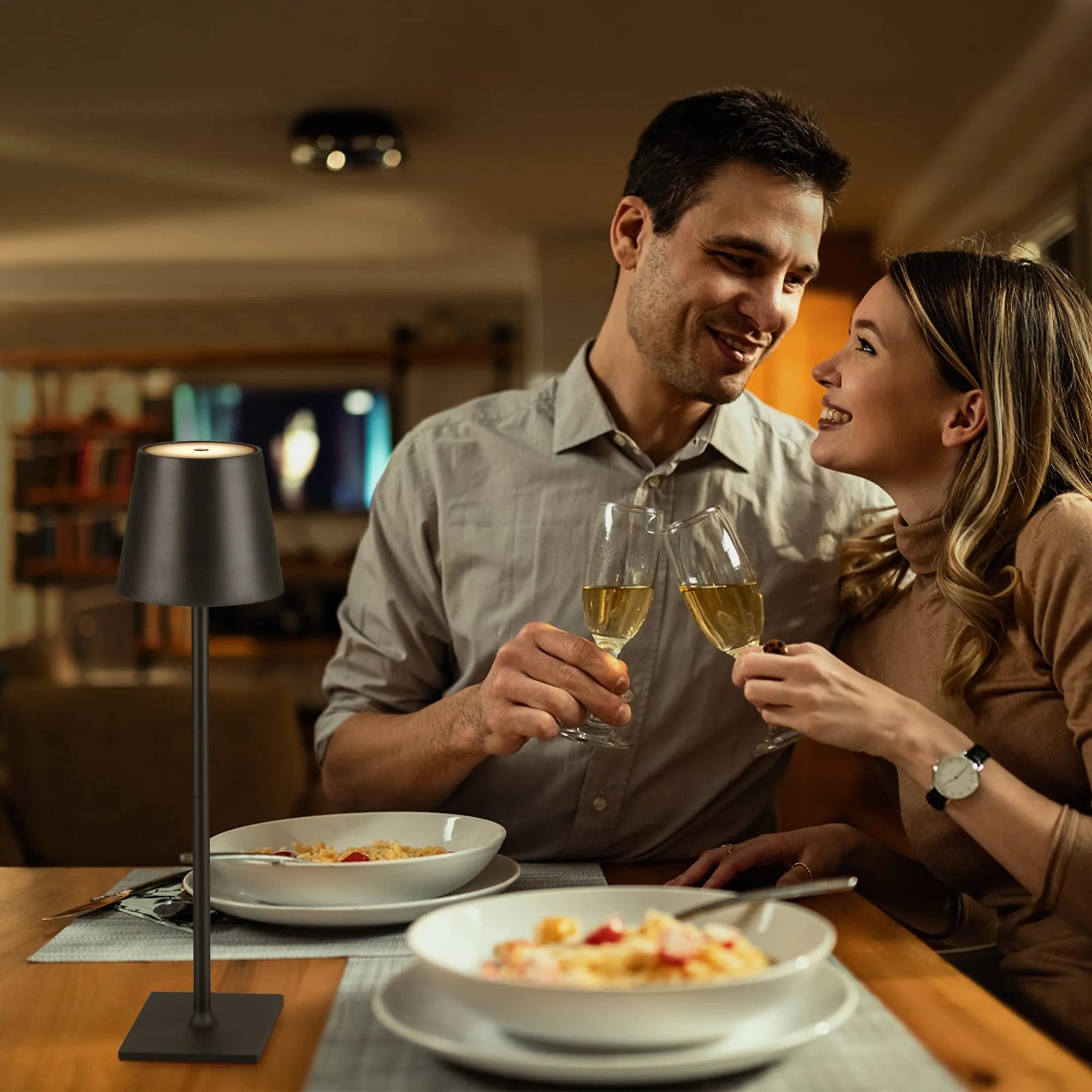 Wireless LED Table Lamp | USB Rechargeable