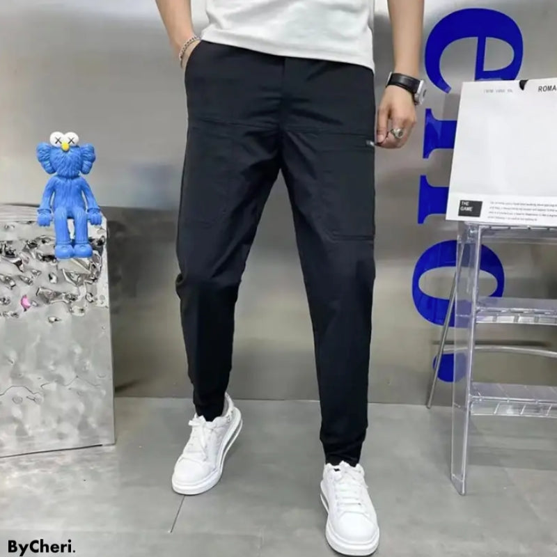 Stretch cargo jeans for men